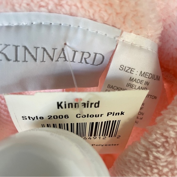 NWT Vintage Kinnaird Pink Cotton Plush Robe Housecoat Made in Ireland Medium - Picture 10 of 12